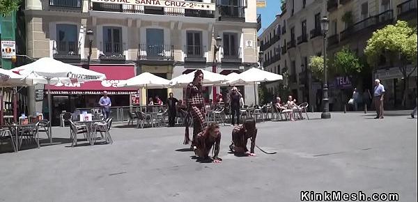  Female slaves made to crawl in public